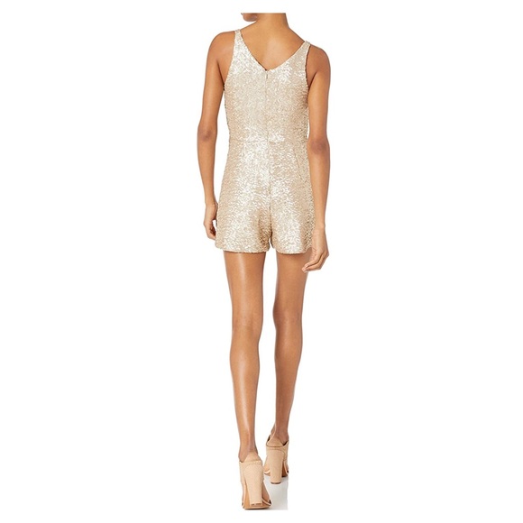 NWOT Dress the Population Sequin Romper - Picture 2 of 6